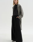 Oversized Coat, Black & White