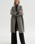 Oversized Coat, Black & White