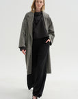 Oversized Coat, Black & White