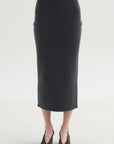 Knitwear Skirt, Titanio