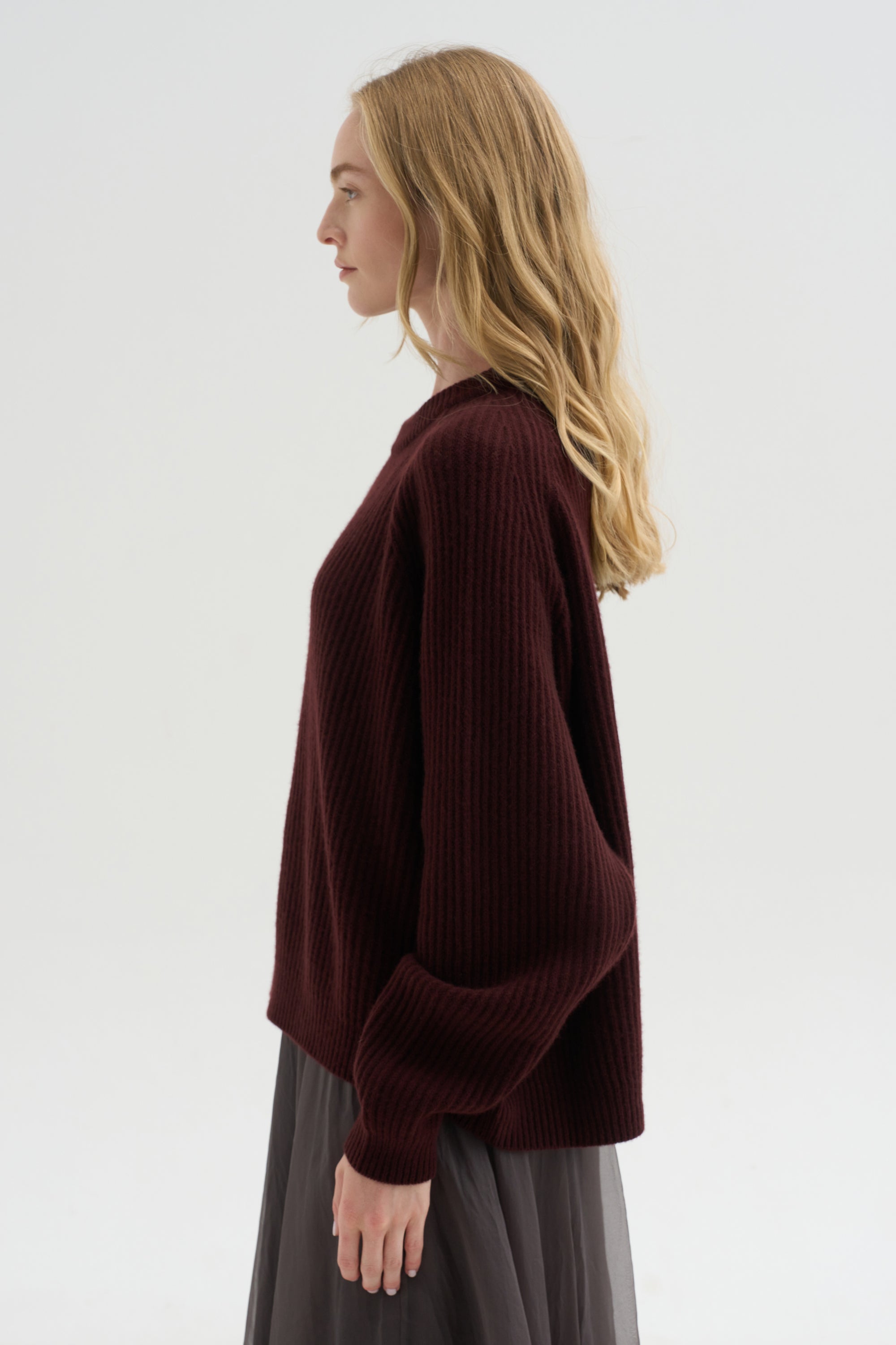 Crewneck Raglan Sweater, Bakelite