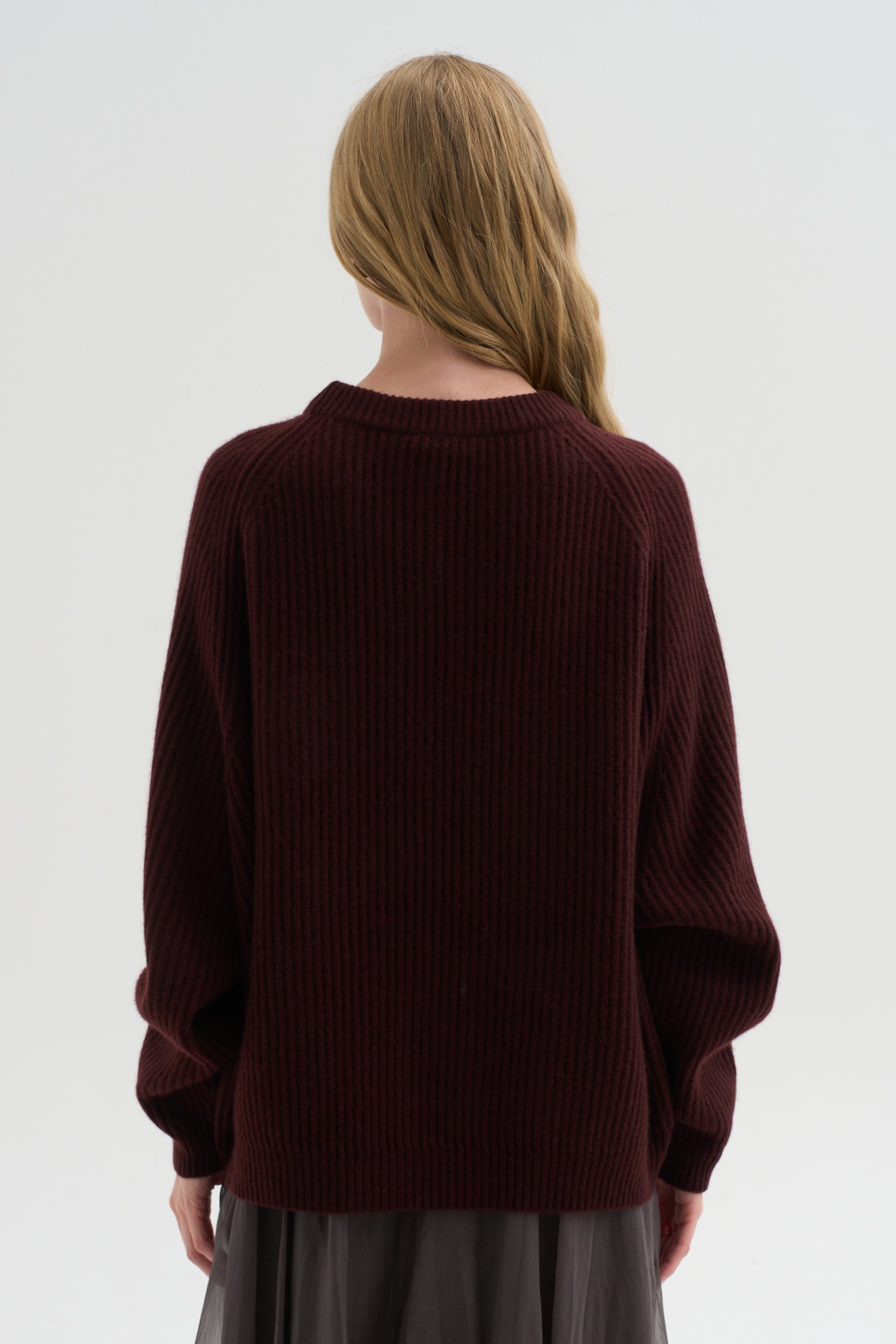 Crewneck Raglan Sweater, Bakelite