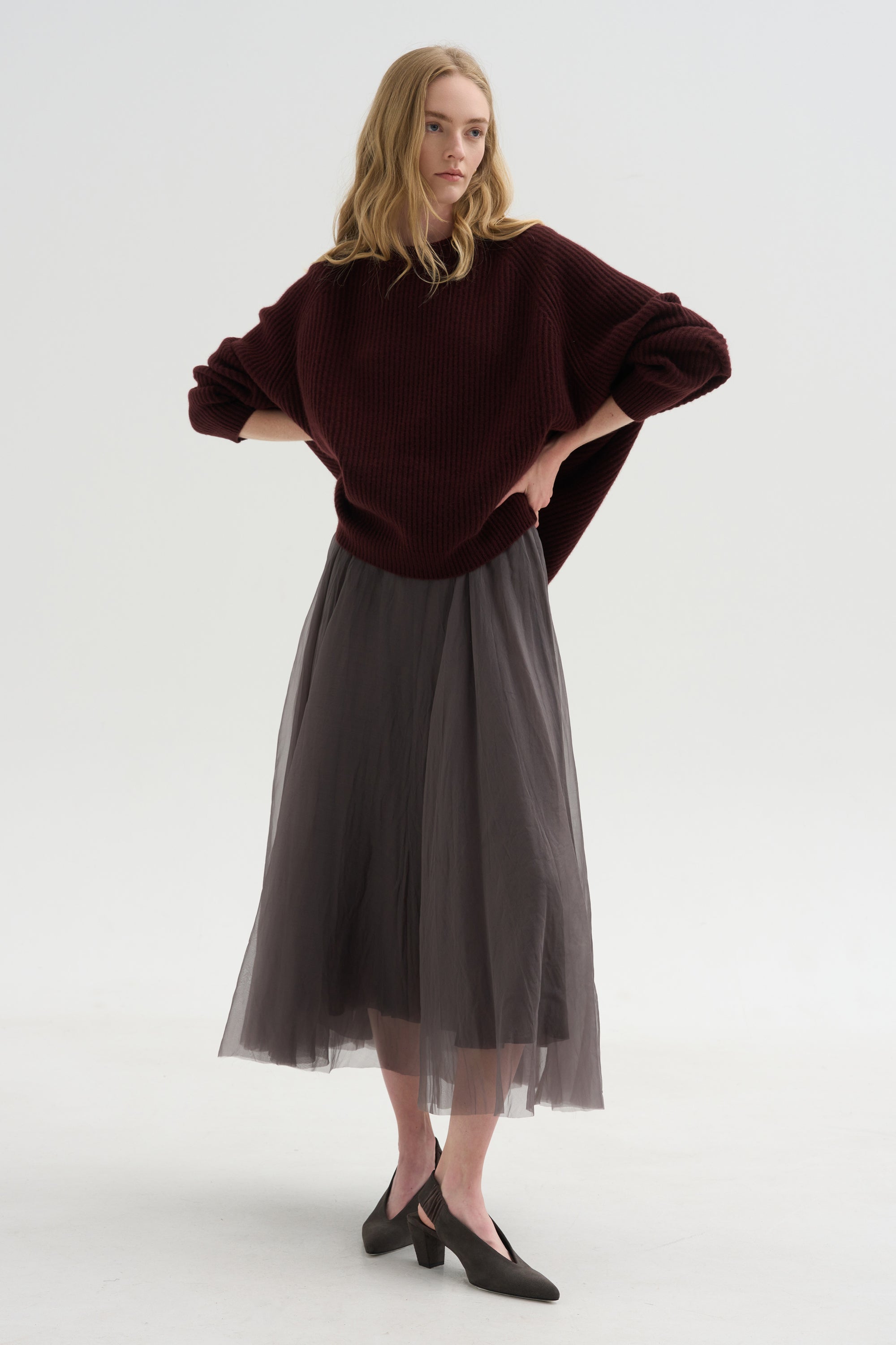 Crewneck Raglan Sweater, Bakelite