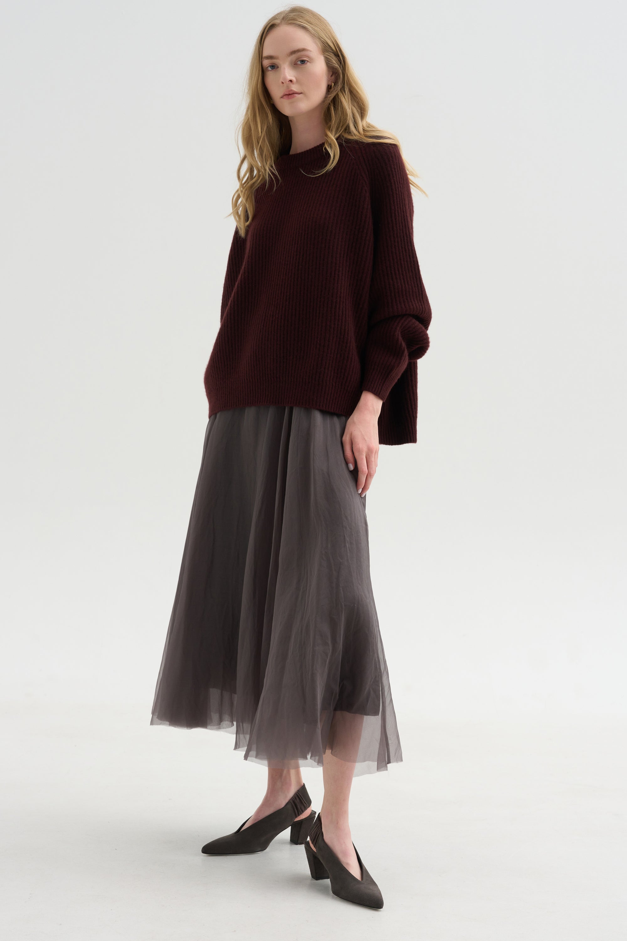 Crewneck Raglan Sweater, Bakelite