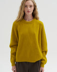 Crew Neck Raglan Sweater, Turmeric
