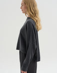 Iconic Crewneck Sweater, Titanio