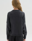 Iconic Crewneck Sweater, Titanio