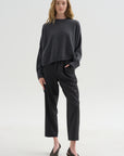 Iconic Crewneck Sweater, Titanio