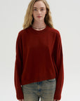 Iconic Crew Neck Sweater, Saffron