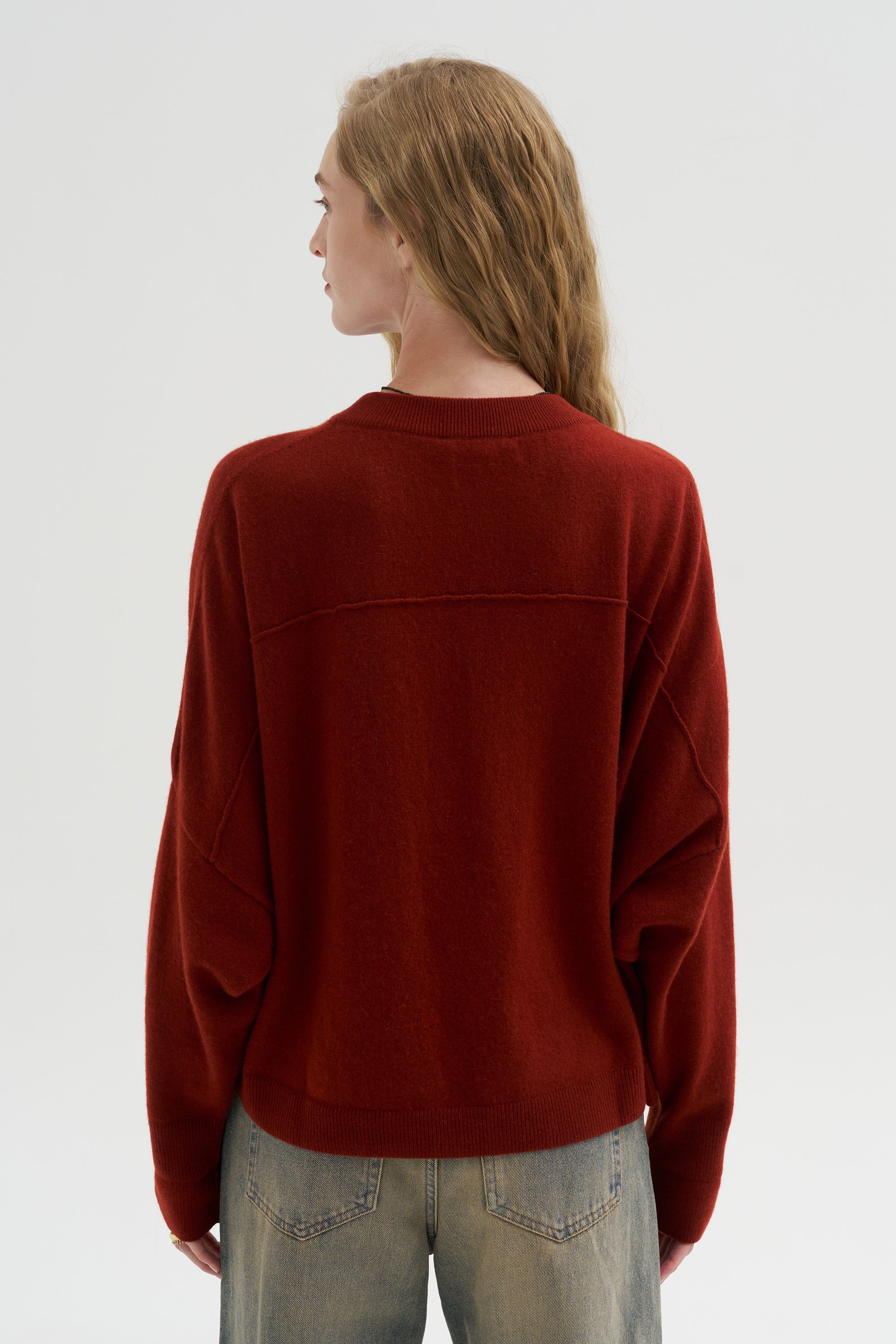 Iconic Crew Neck Sweater, Saffron