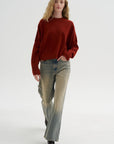 Iconic Crew Neck Sweater, Saffron