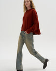 Iconic Crew Neck Sweater, Saffron
