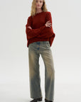 Iconic Crew Neck Sweater, Saffron
