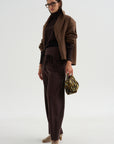 Turtleneck Raglan Sweater, Chocolate