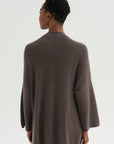 Boxy Crewneck Sweater, Dark Taupe