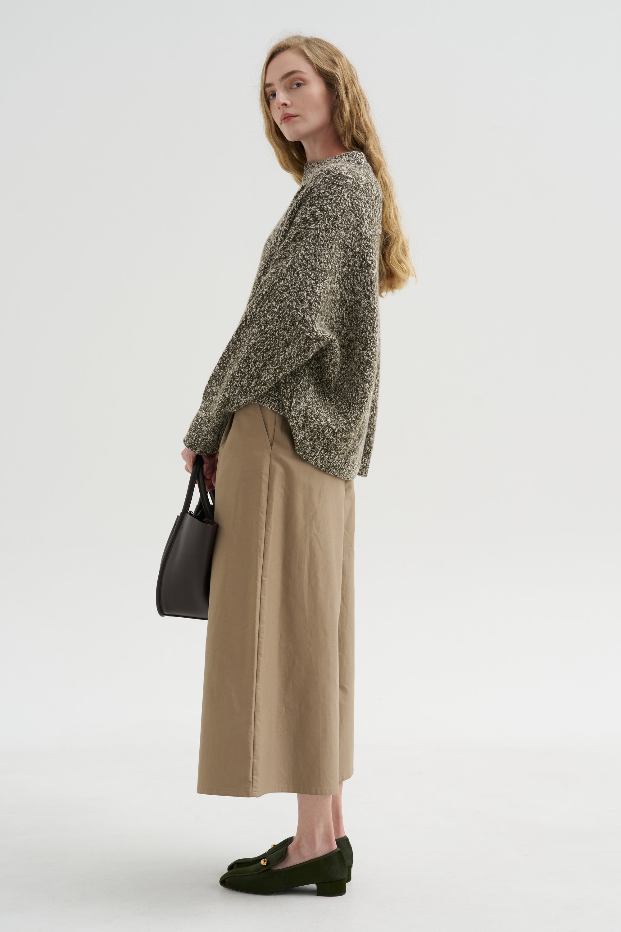 Iconic Crew Neck Sweater, Moss