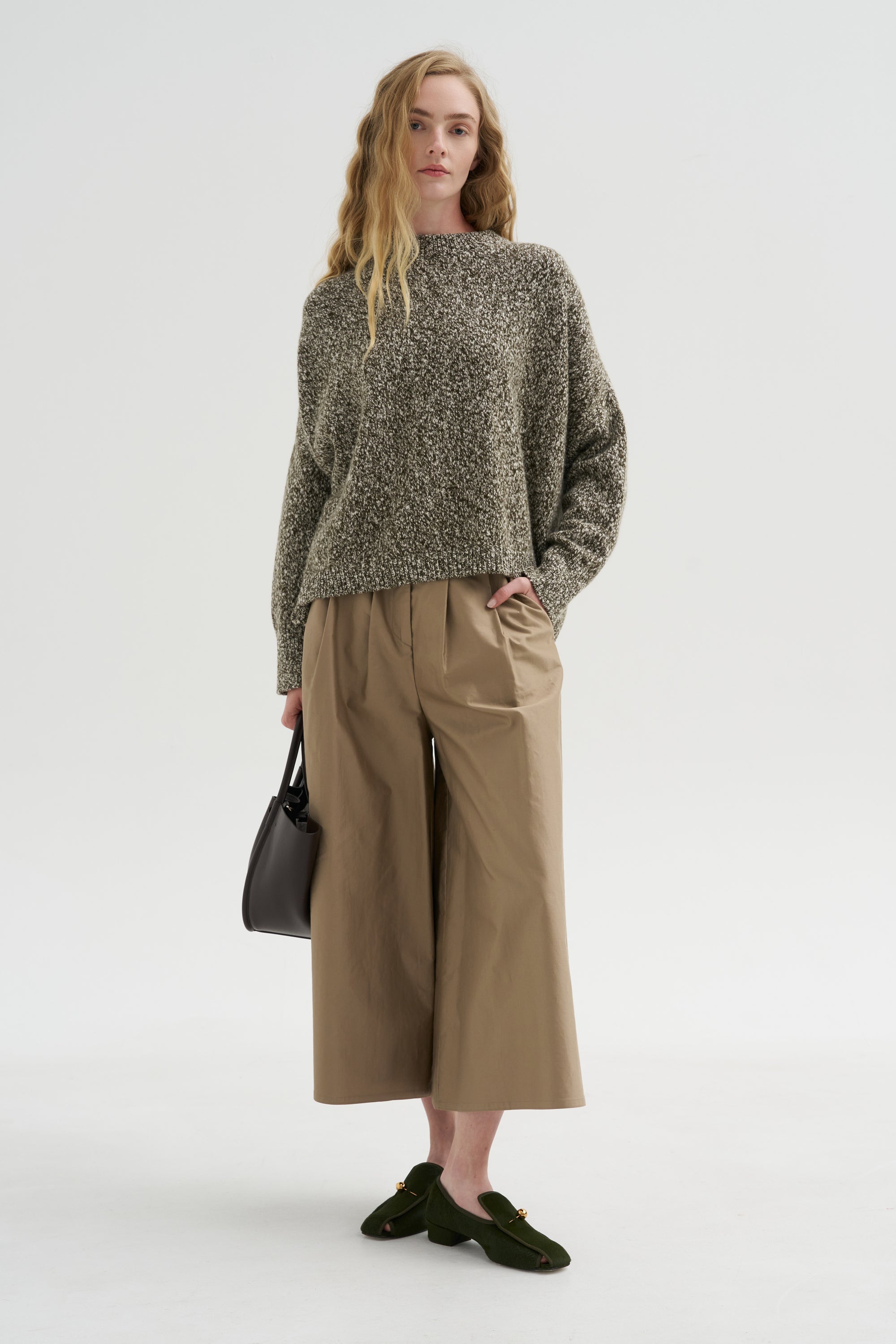 Iconic Crew Neck Sweater, Moss