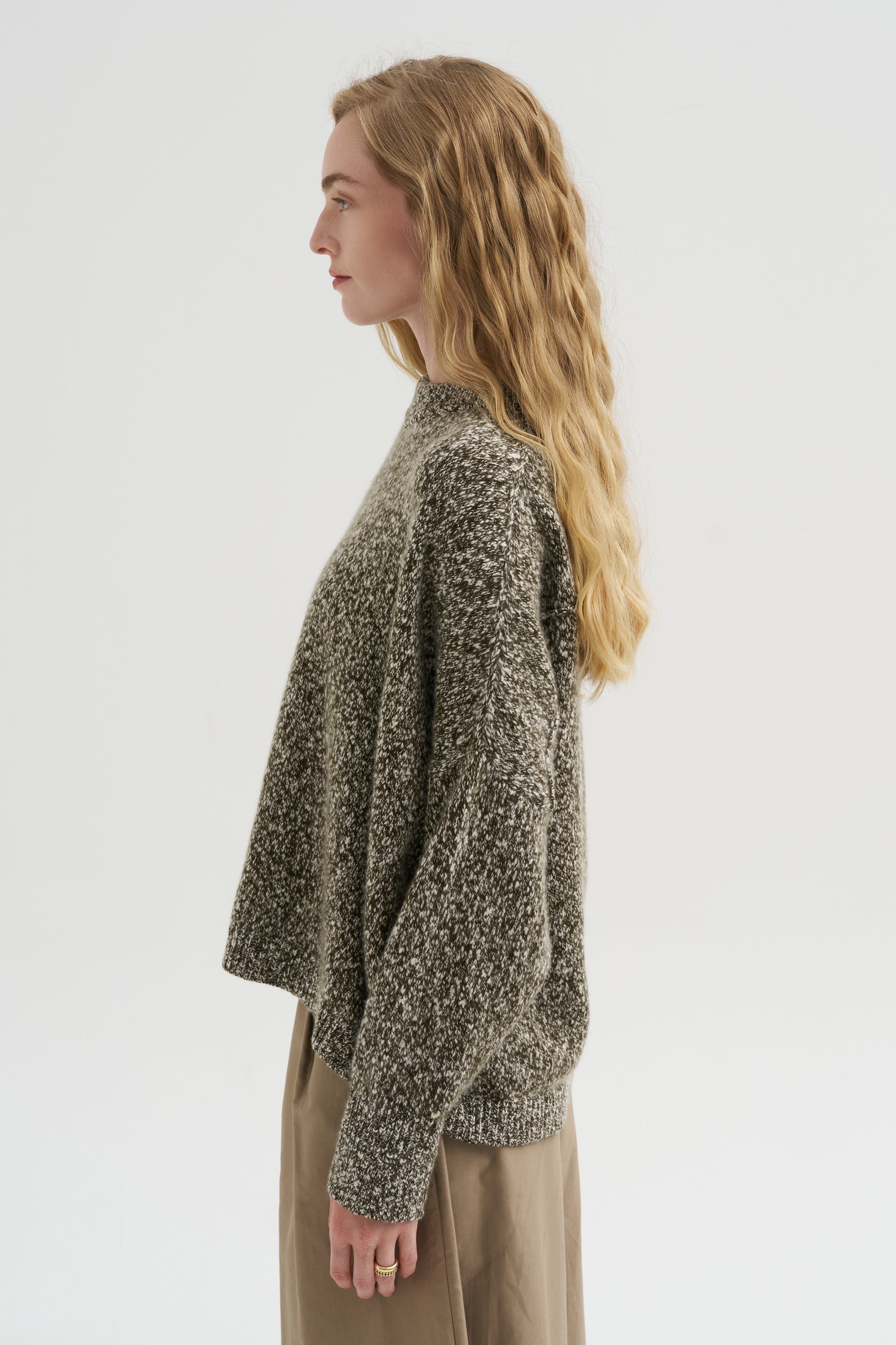 Iconic Crew Neck Sweater, Moss
