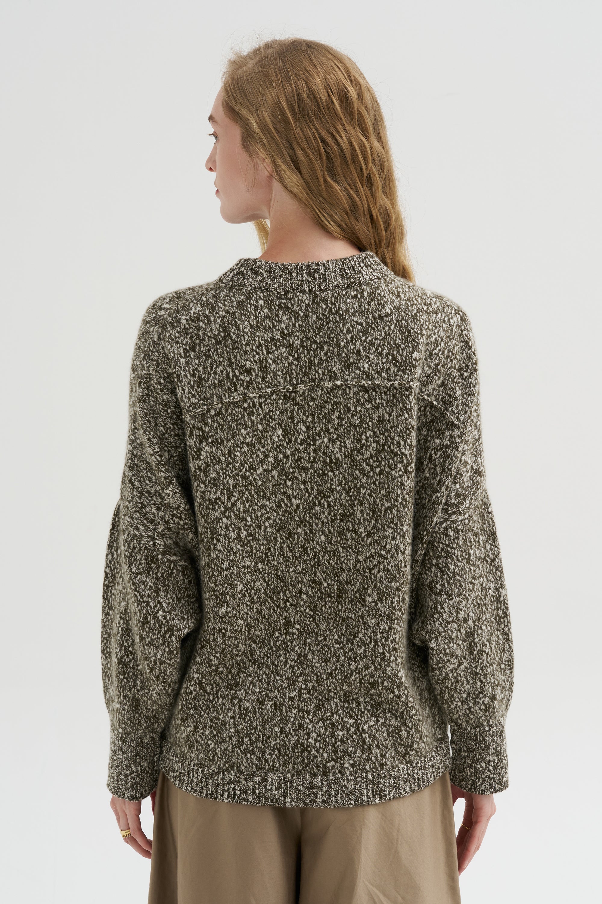 Iconic Crew Neck Sweater, Moss