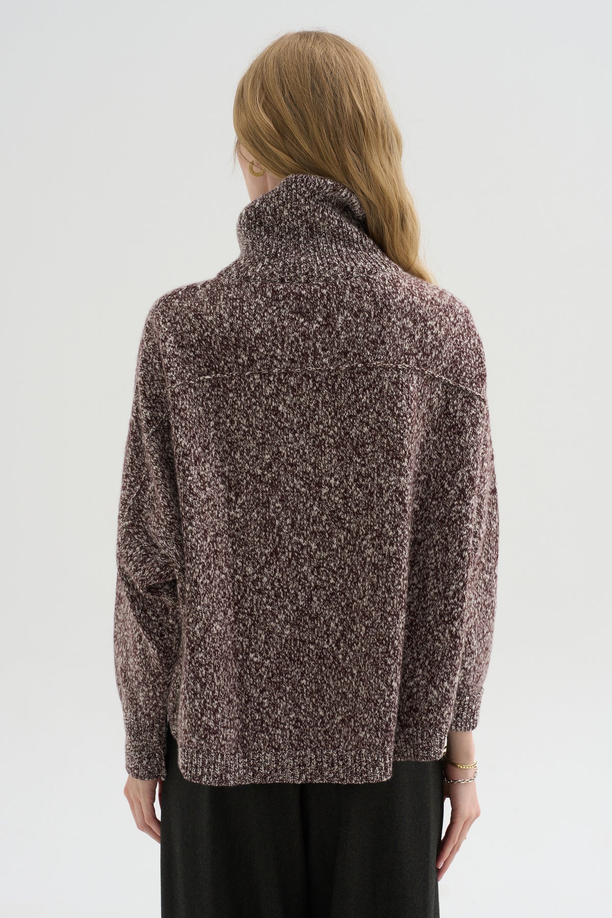 Iconic Turtleneck Sweater, Wine