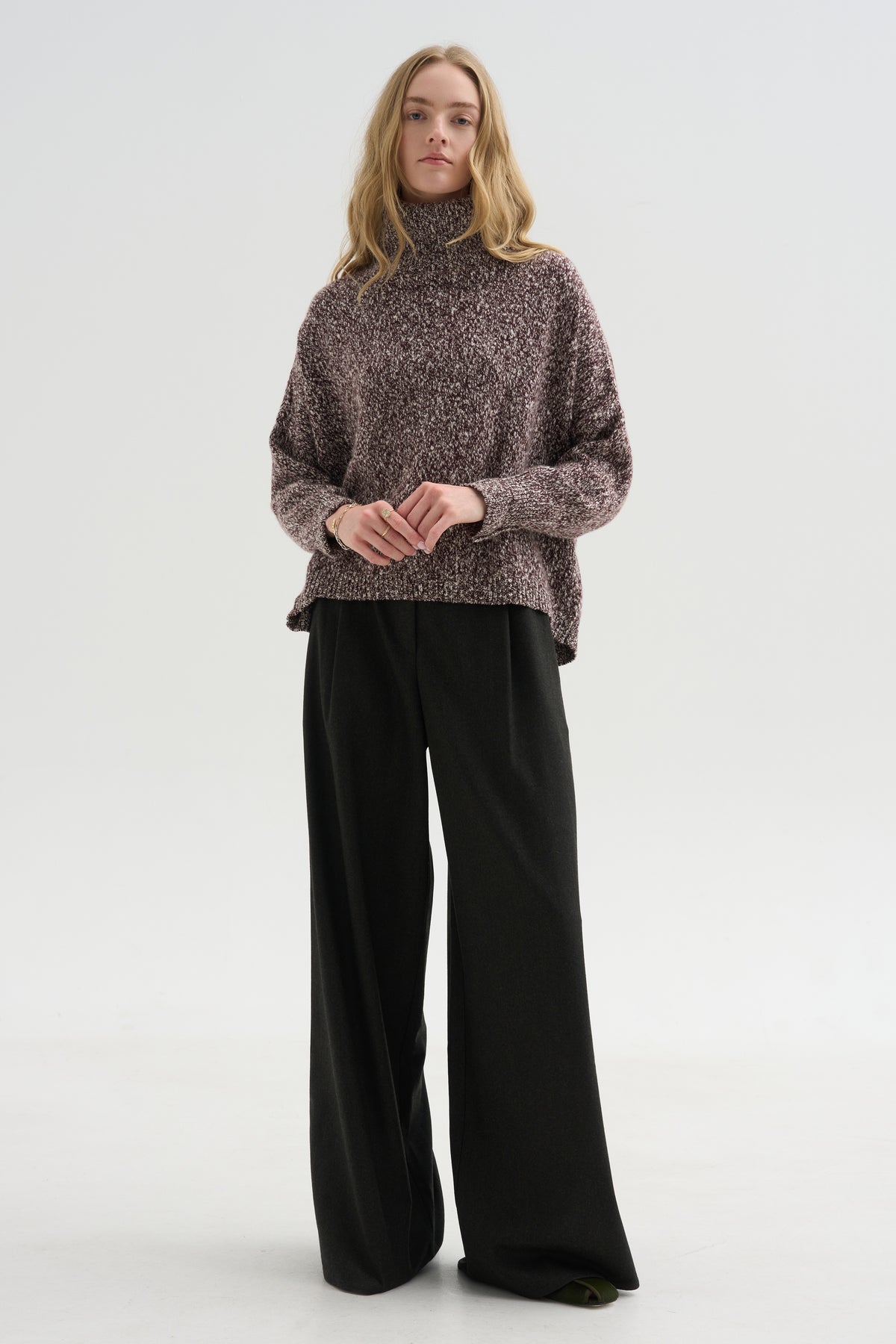 Iconic Turtleneck Sweater, Wine