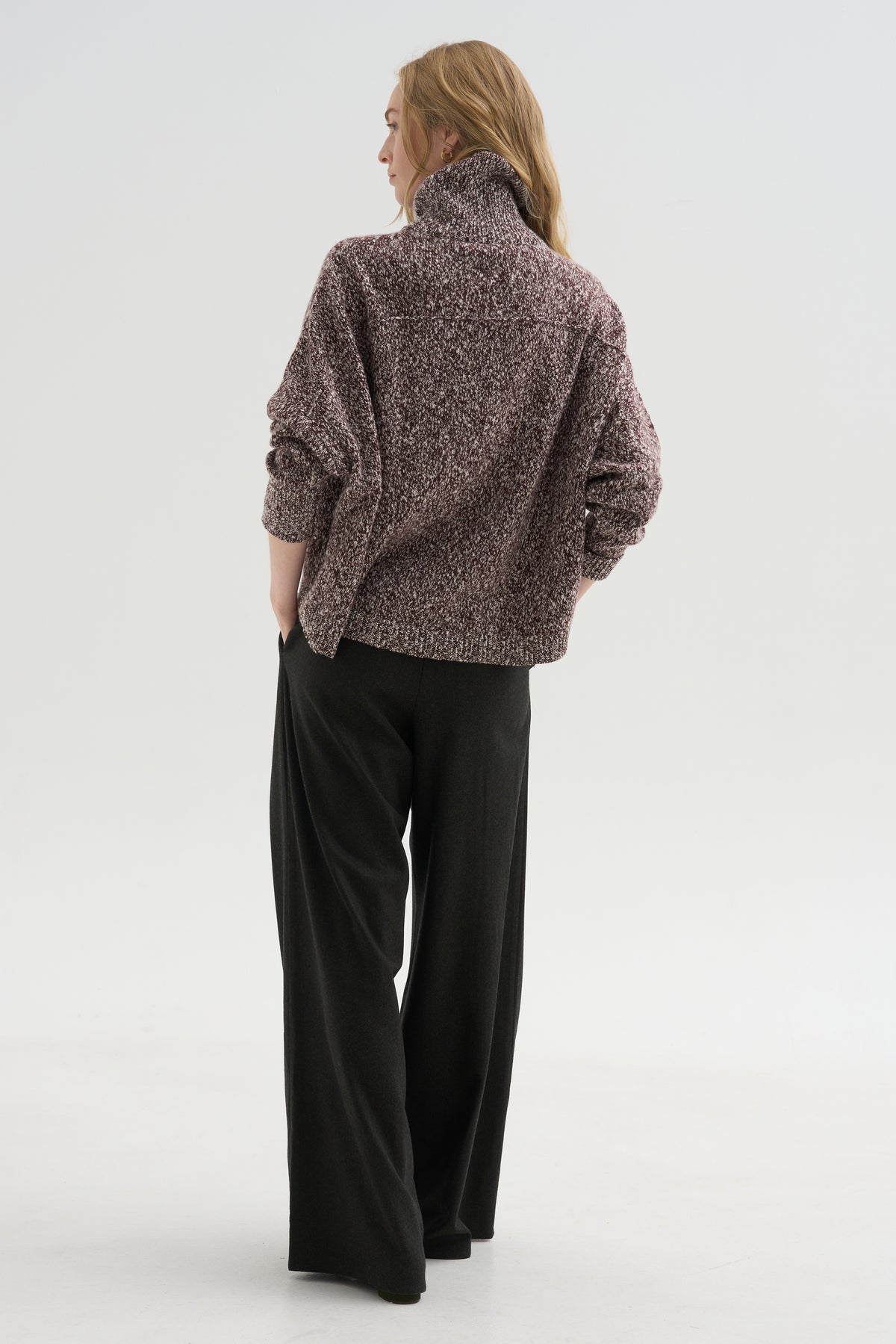Iconic Turtleneck Sweater, Wine