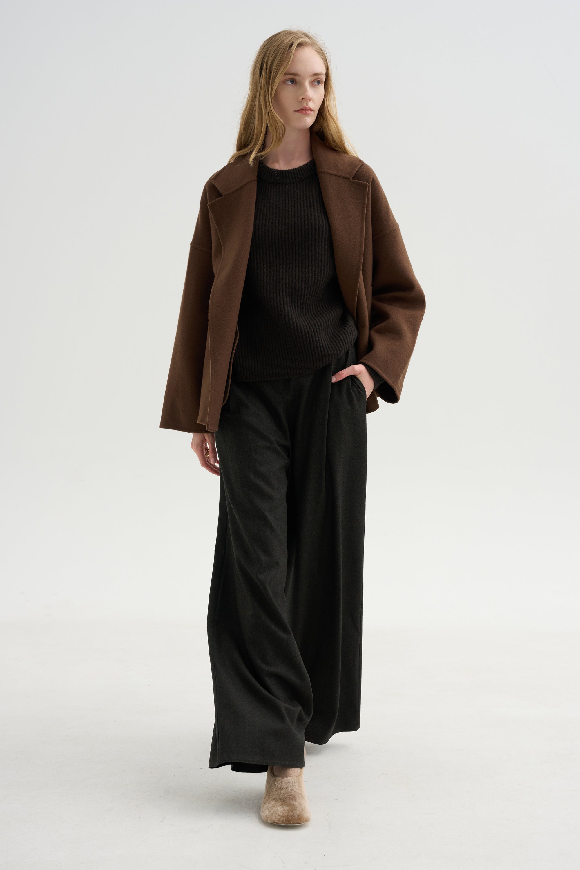 Oversized Jacket, Tobacco