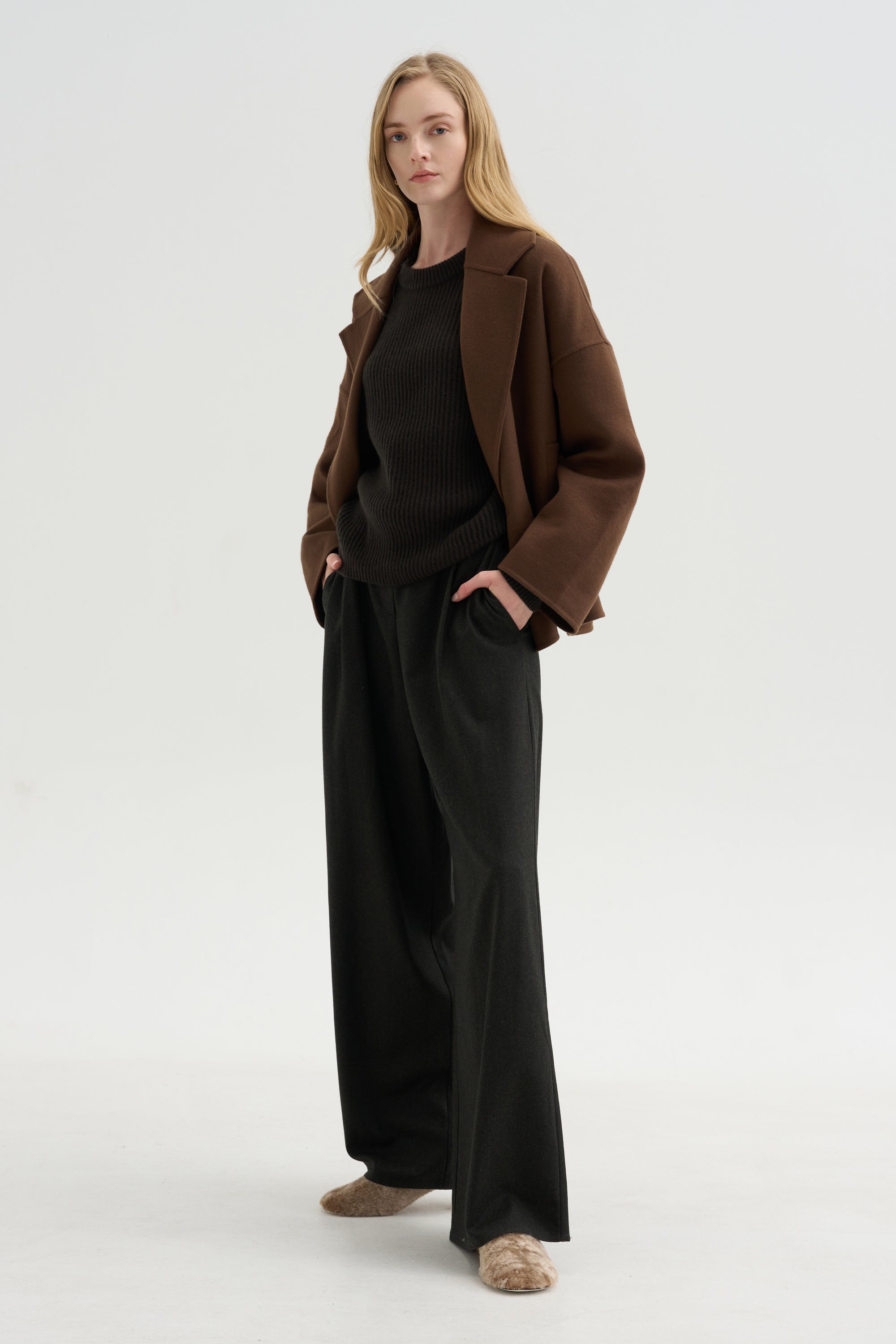 Oversized Jacket, Tobacco