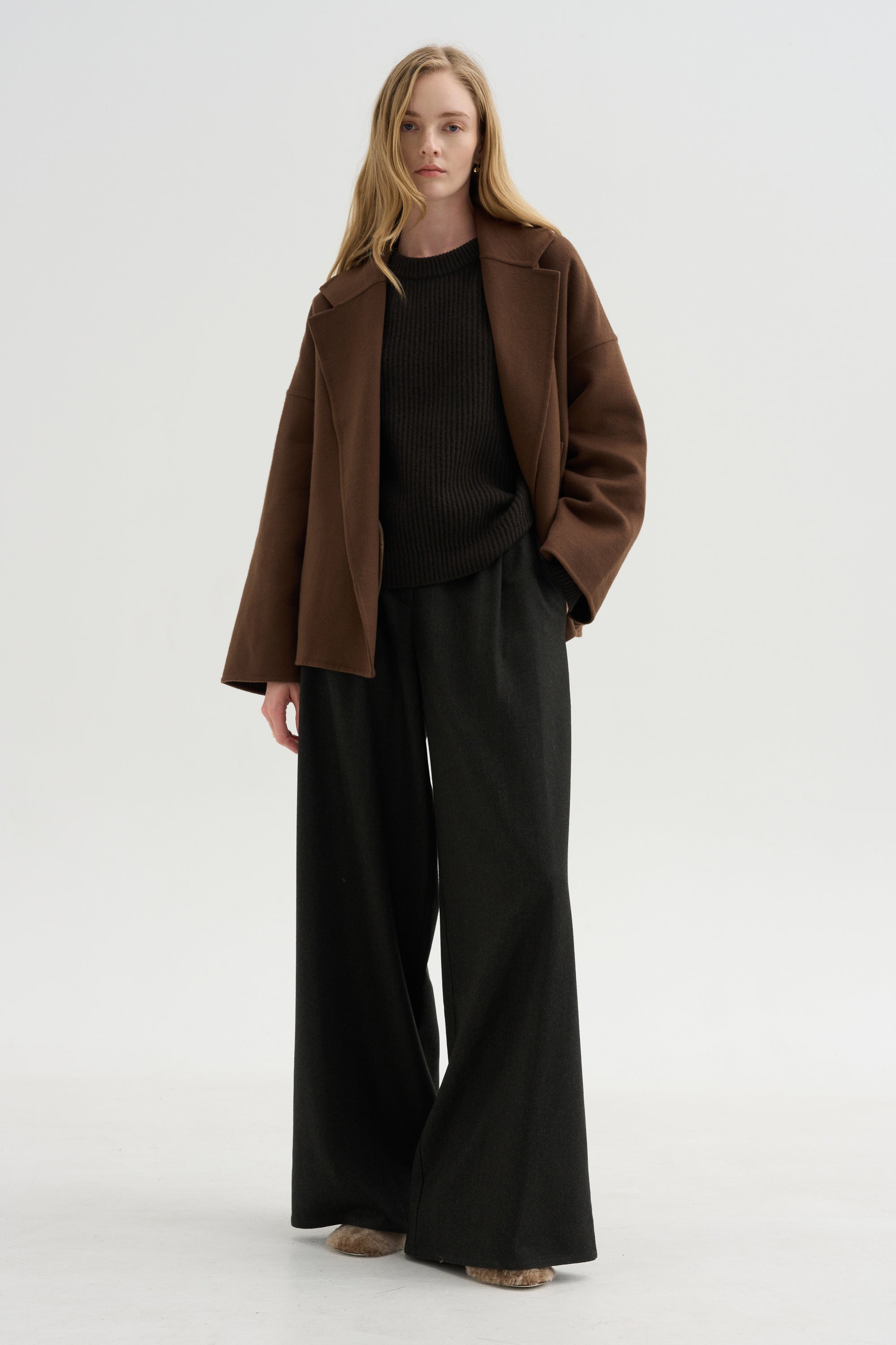 Oversized Jacket, Tobacco