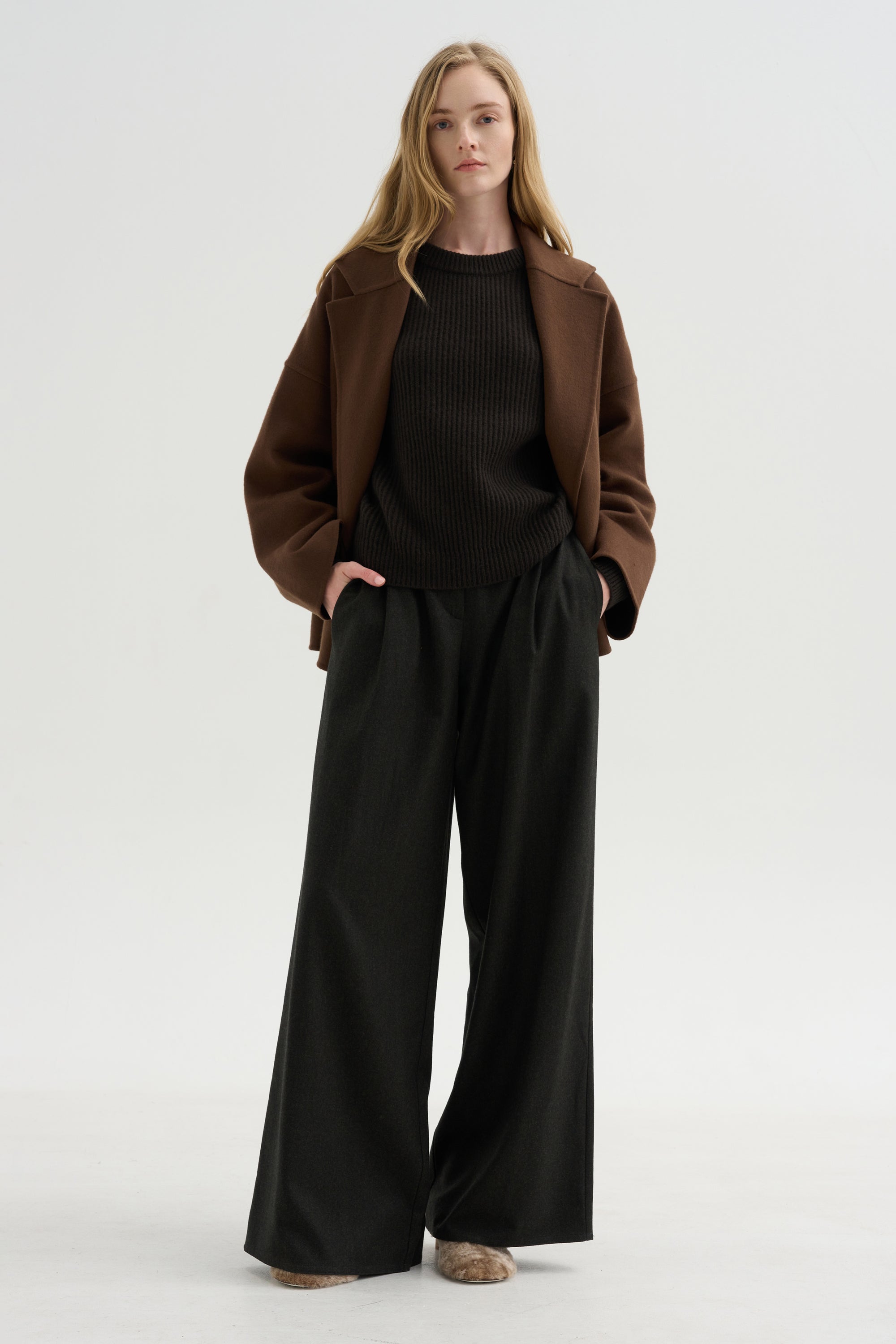 Oversized Jacket, Tobacco