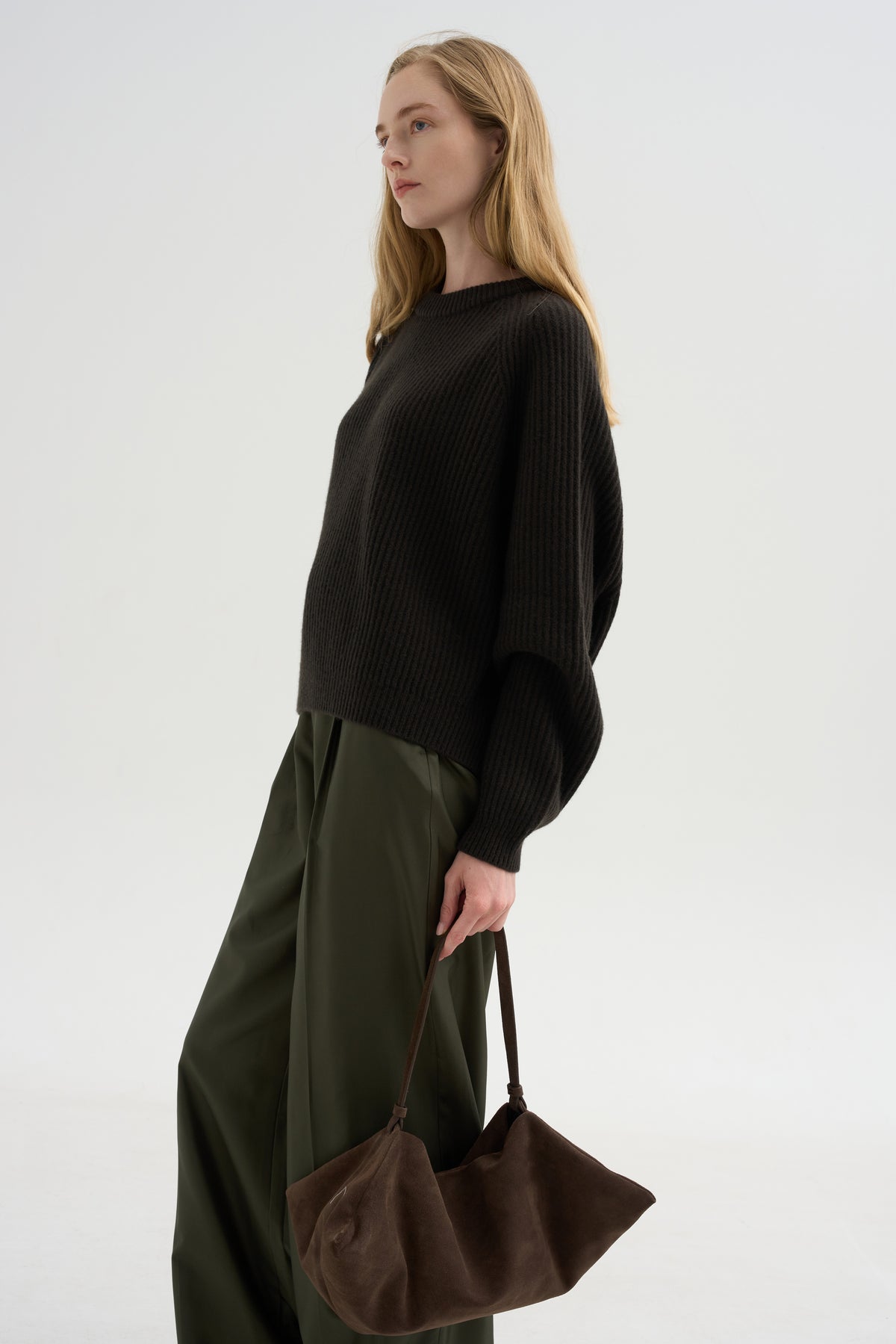 Crew Neck Raglan Sweater