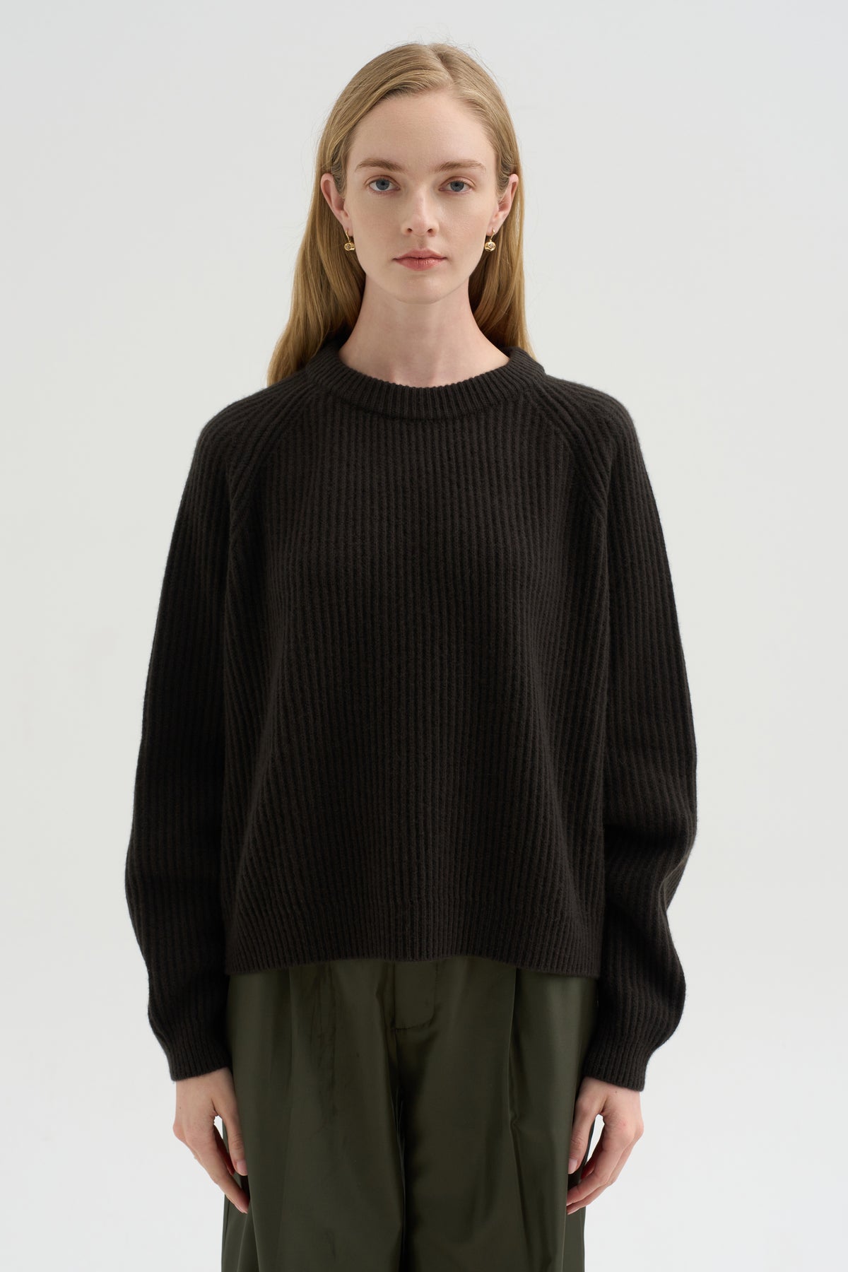 Crew Neck Raglan Sweater