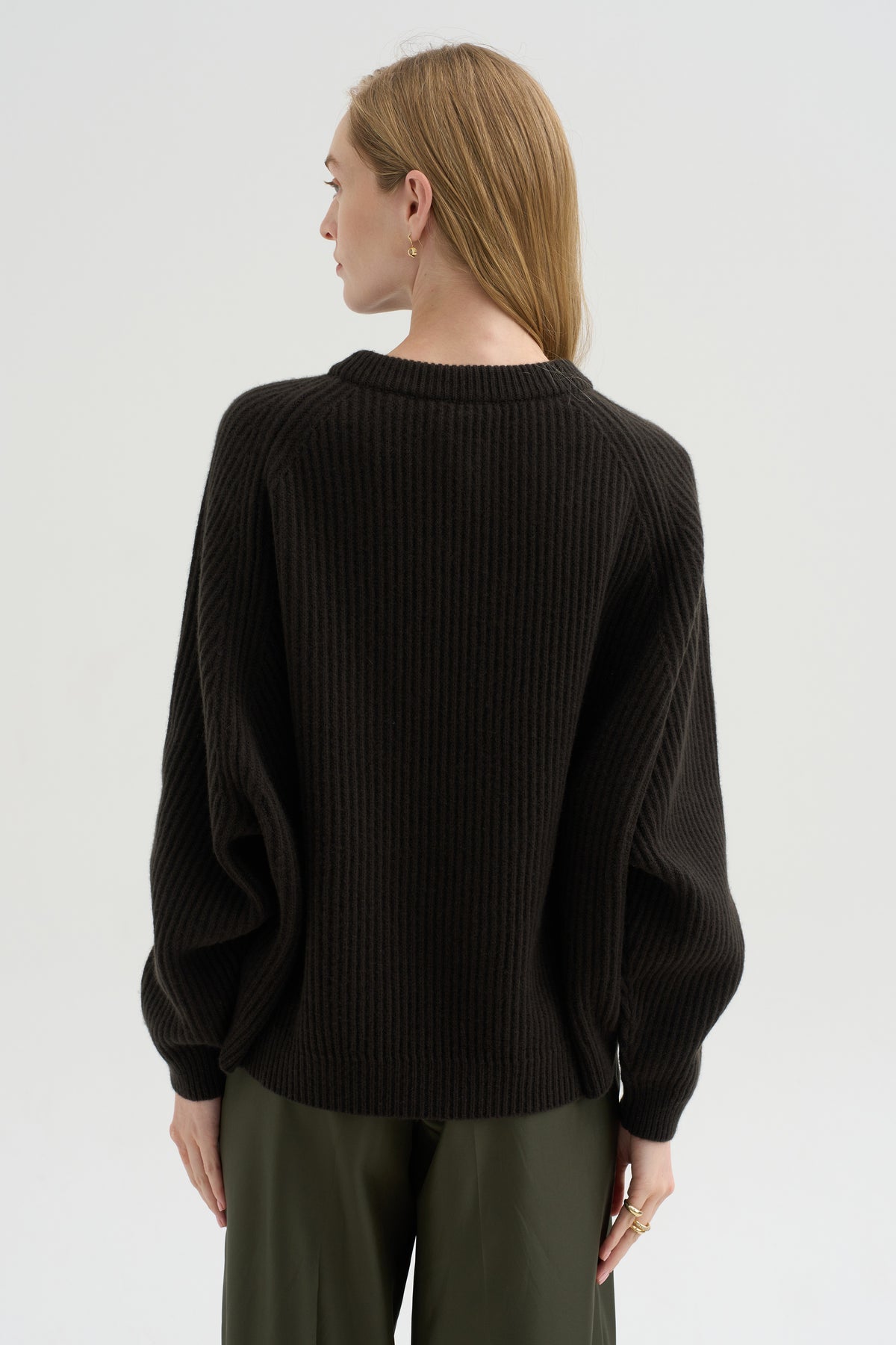 Crew Neck Raglan Sweater
