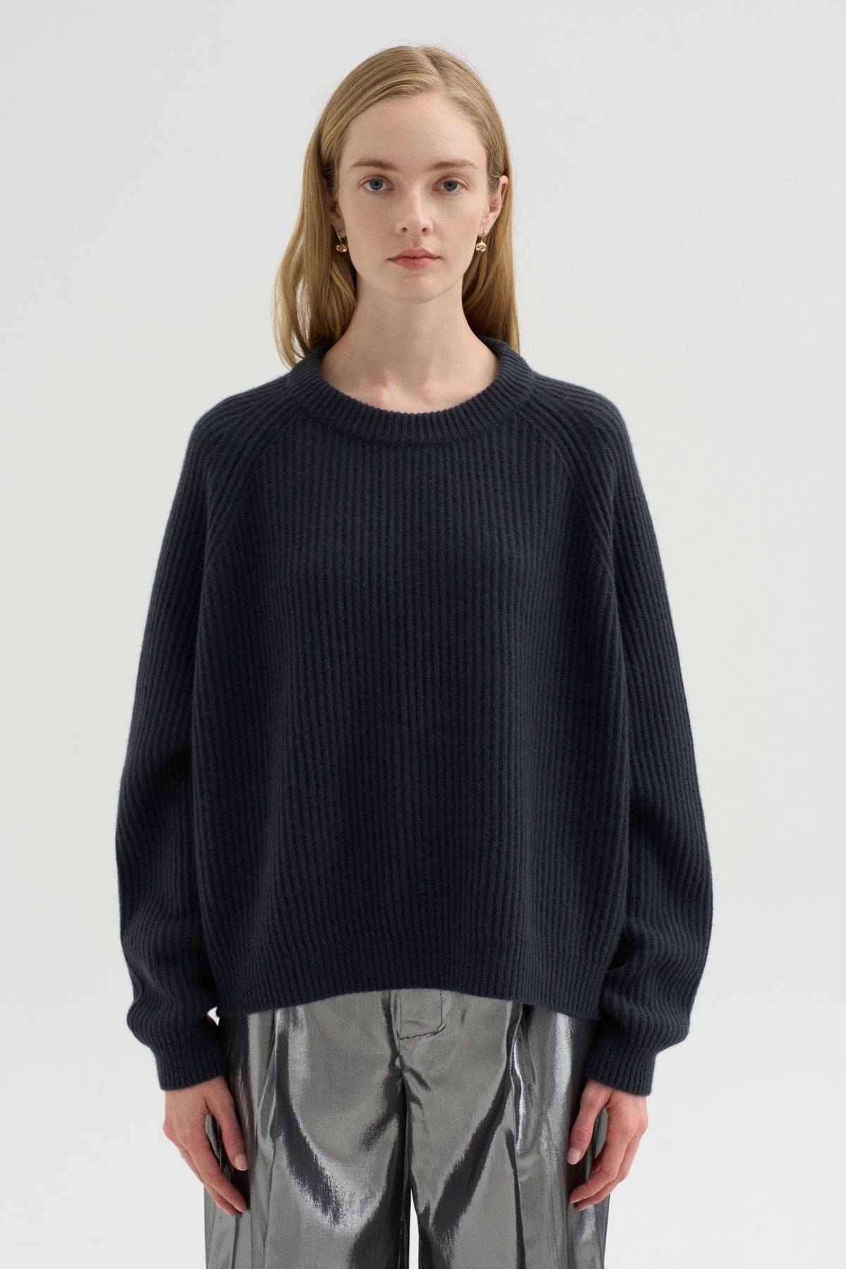 Crew Neck Raglan Sweater