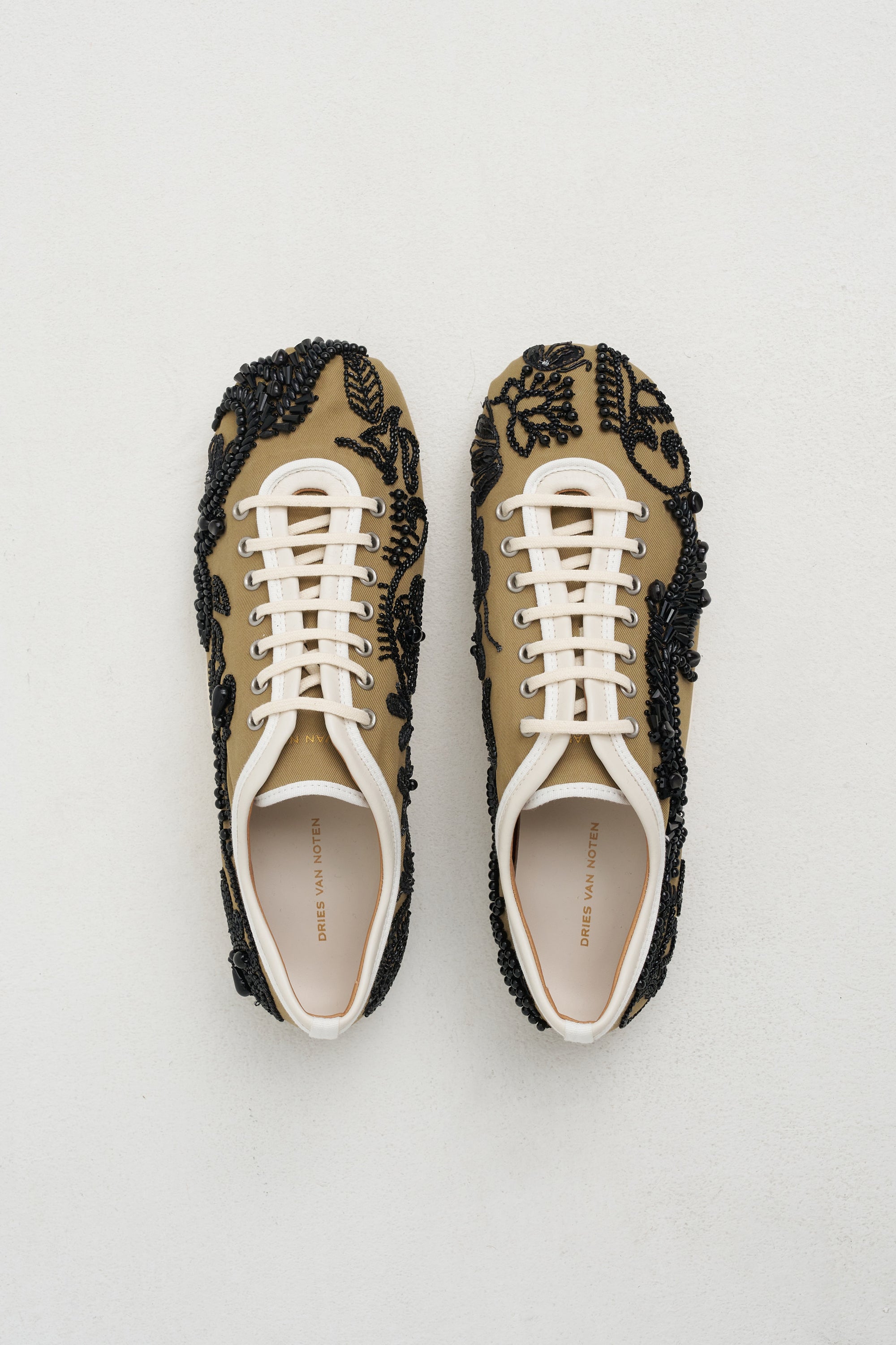 Beaded Sneaker, Camel