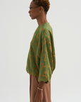 Floral Jacquard Top, Light Green