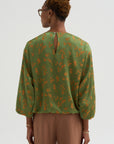 Floral Jacquard Top, Light Green