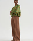 Floral Jacquard Top, Light Green