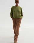 Floral Jacquard Top, Light Green