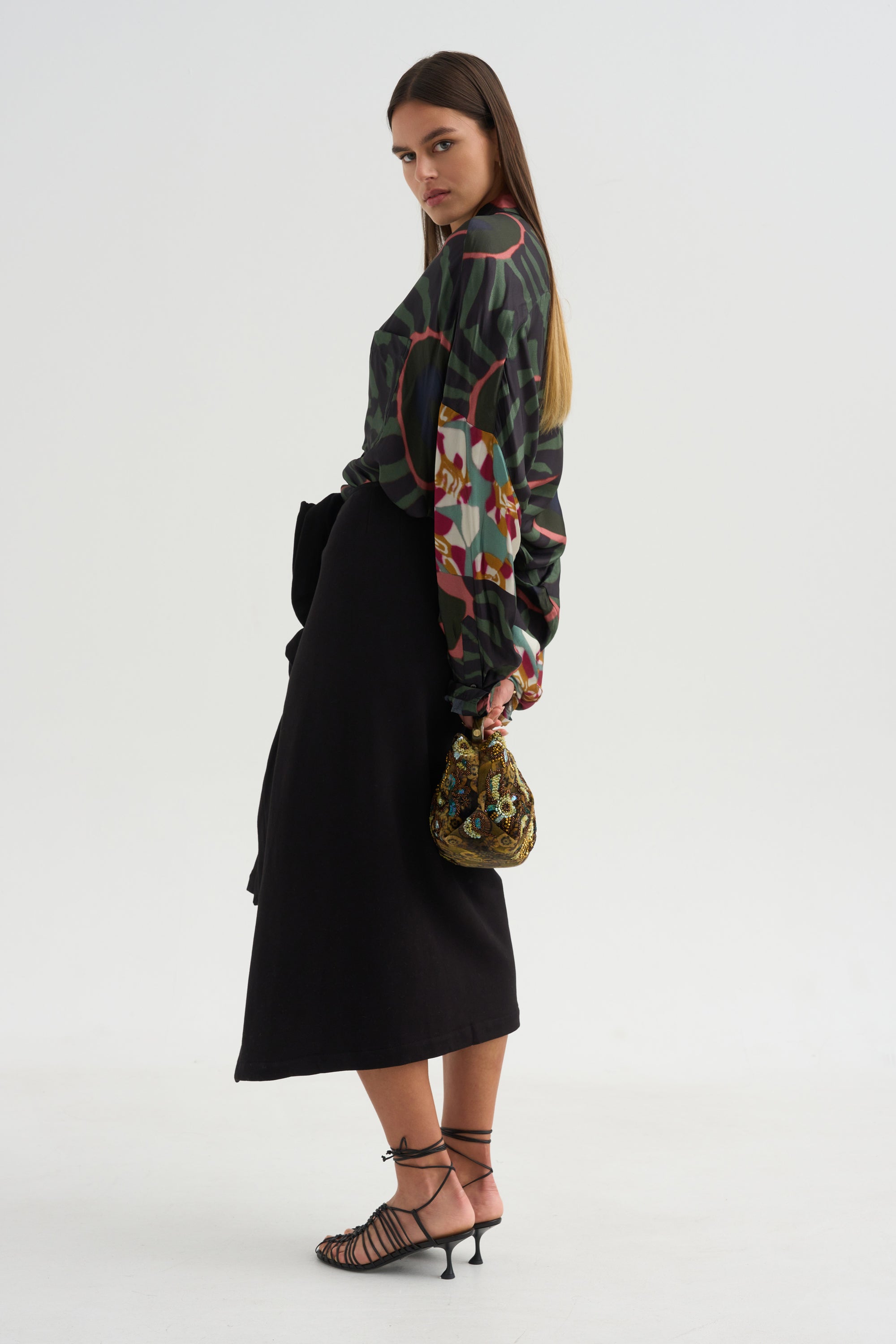 Ruffle Skirt, Black