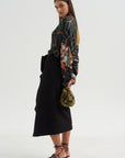 Ruffle Skirt, Black