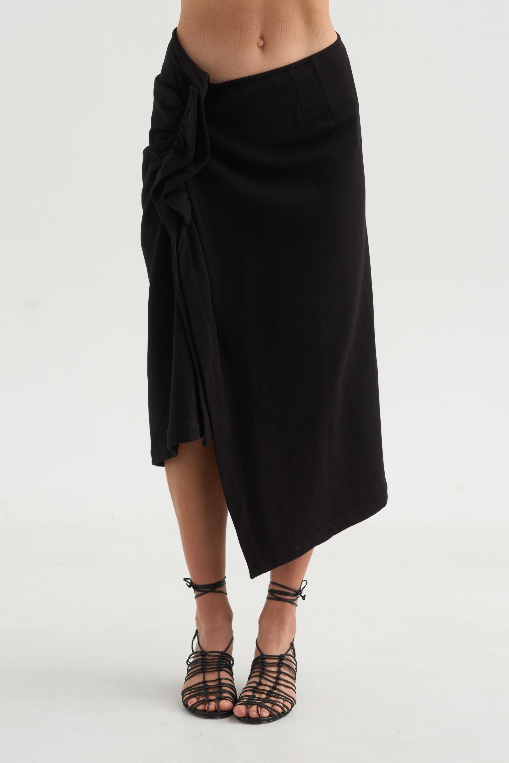 Ruffle Skirt, Black
