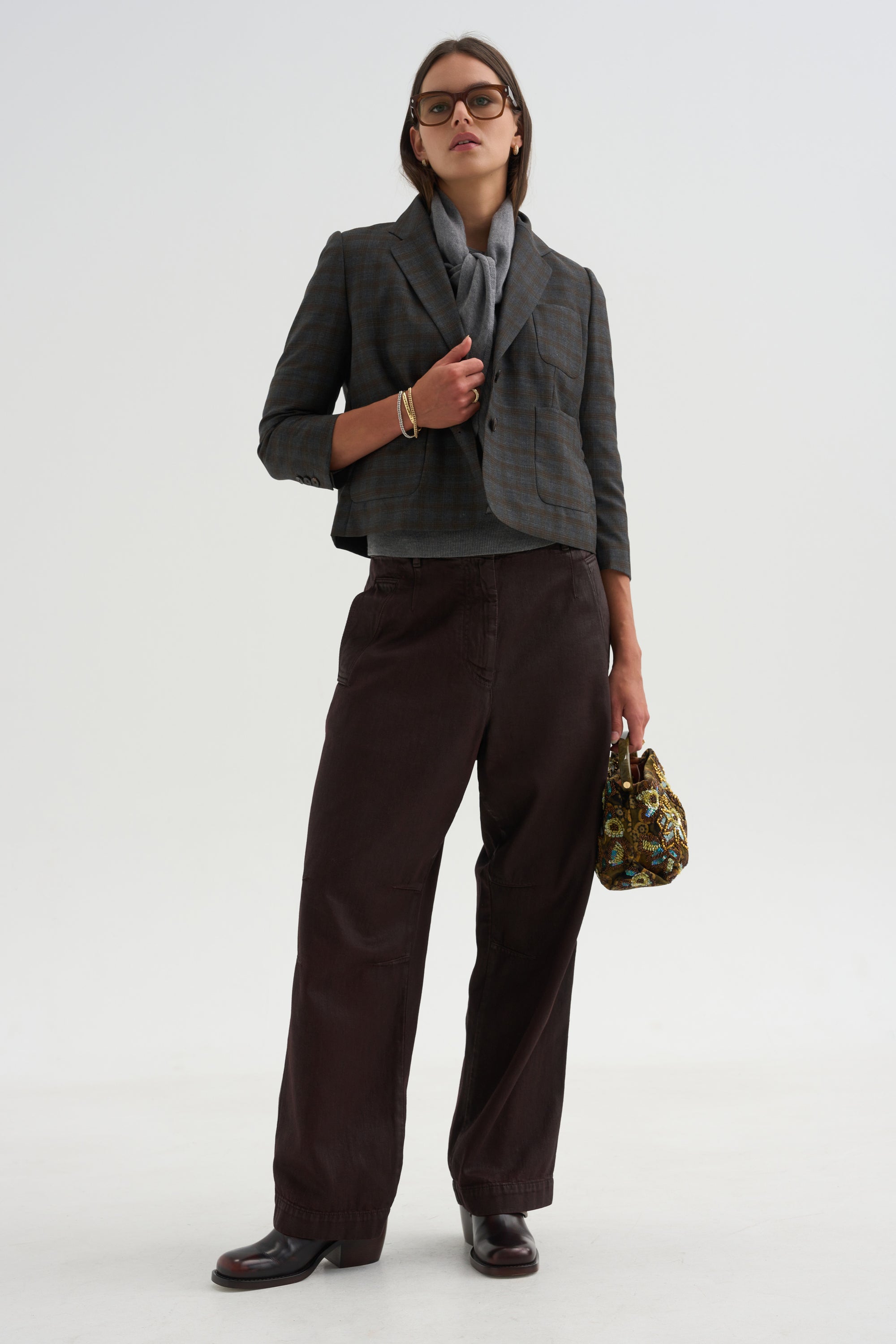 Wide Leg Pants, Burgundy