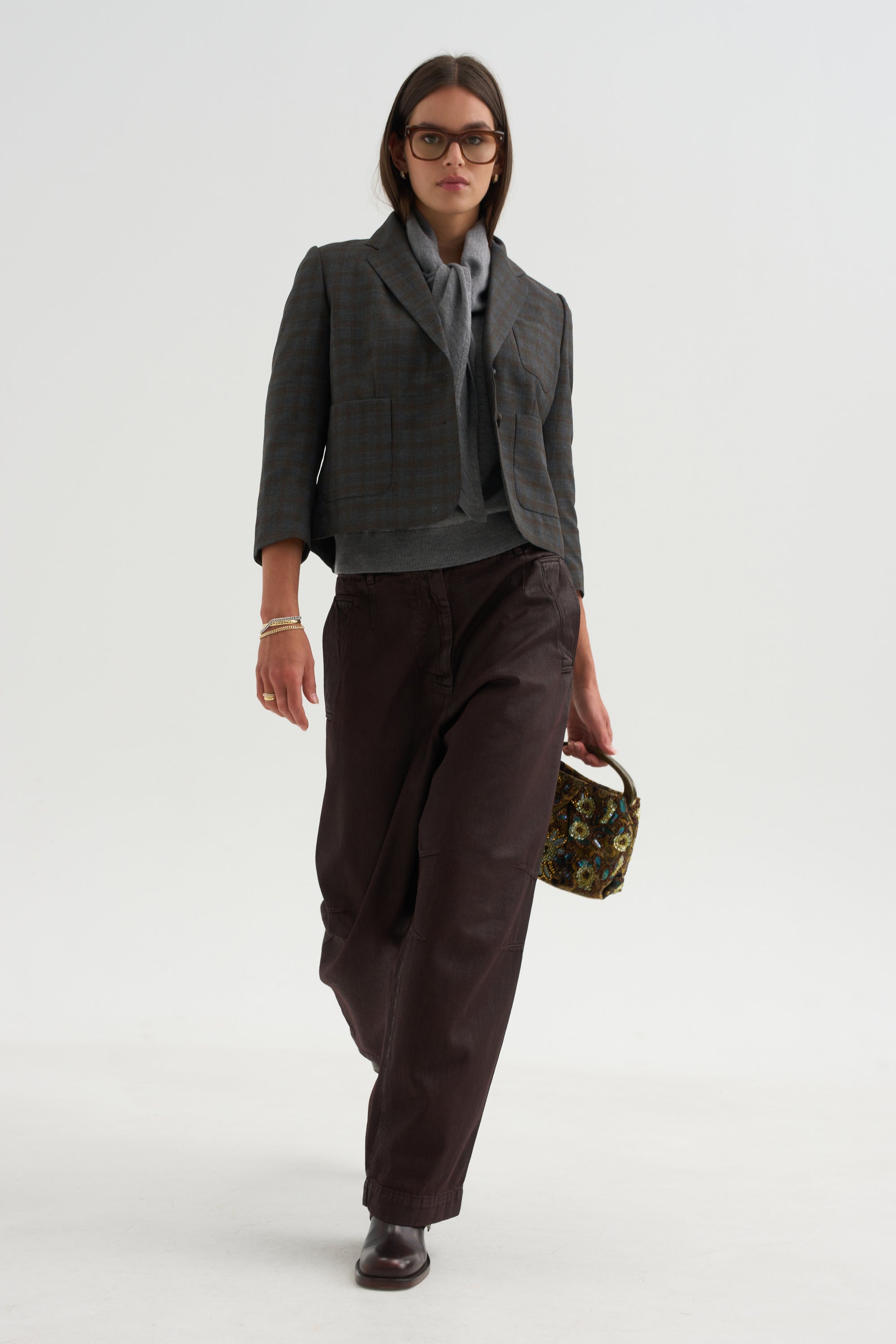 Wide Leg Pants, Burgundy
