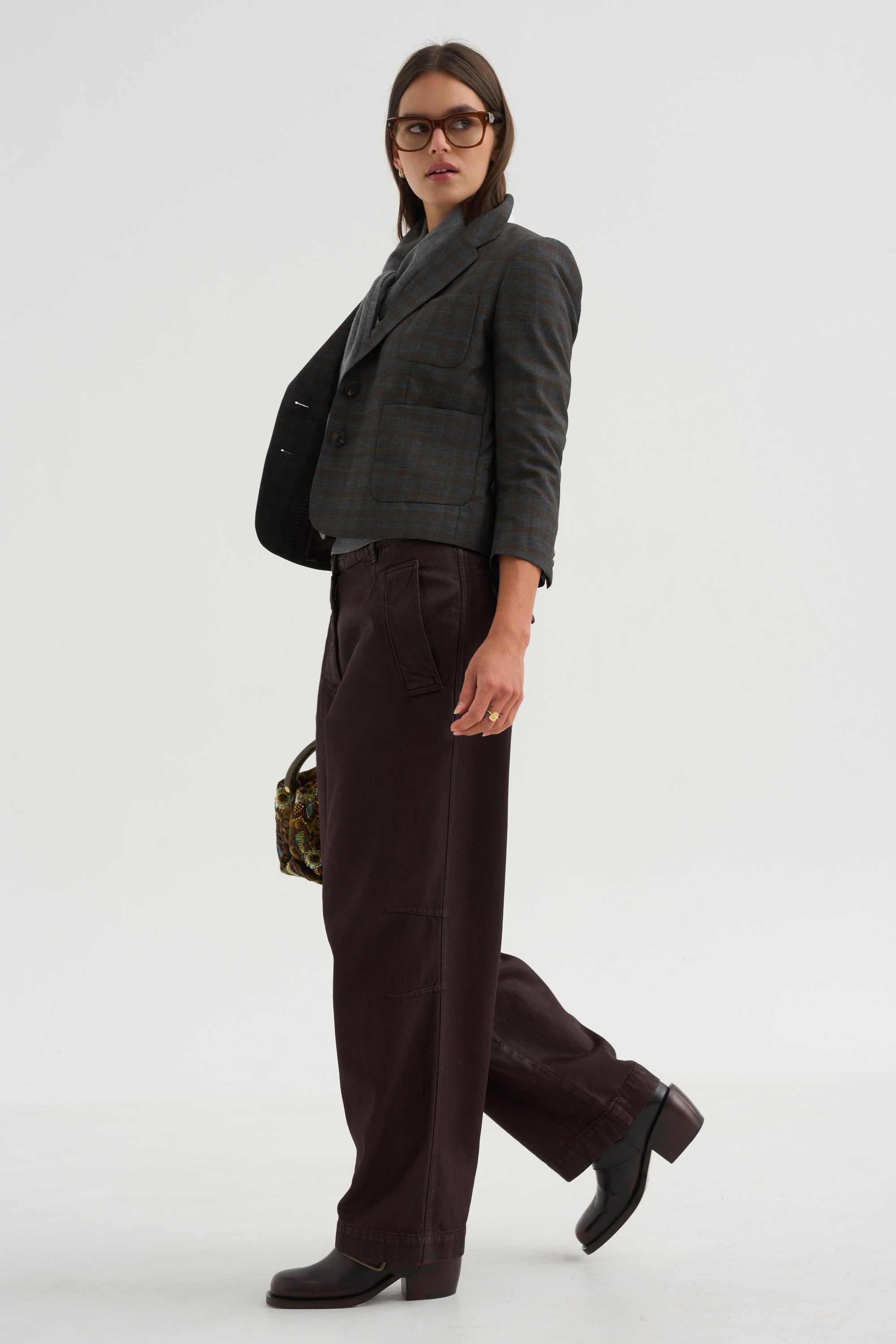 Wide Leg Pants, Burgundy