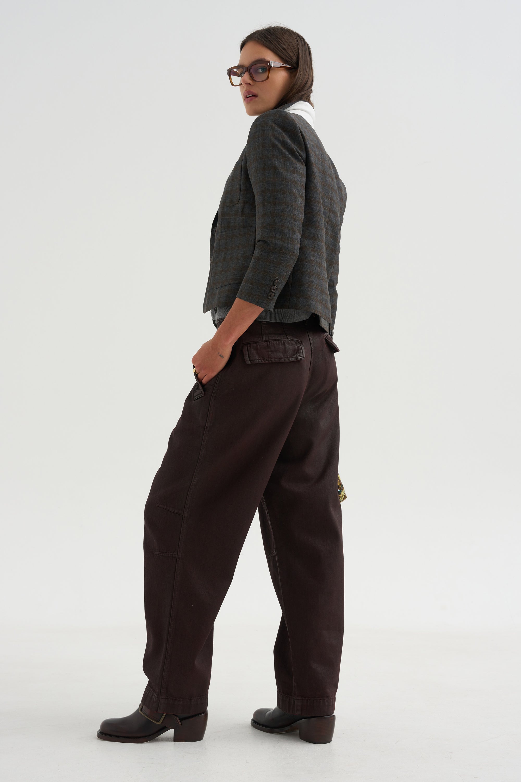 Wide Leg Pants, Burgundy