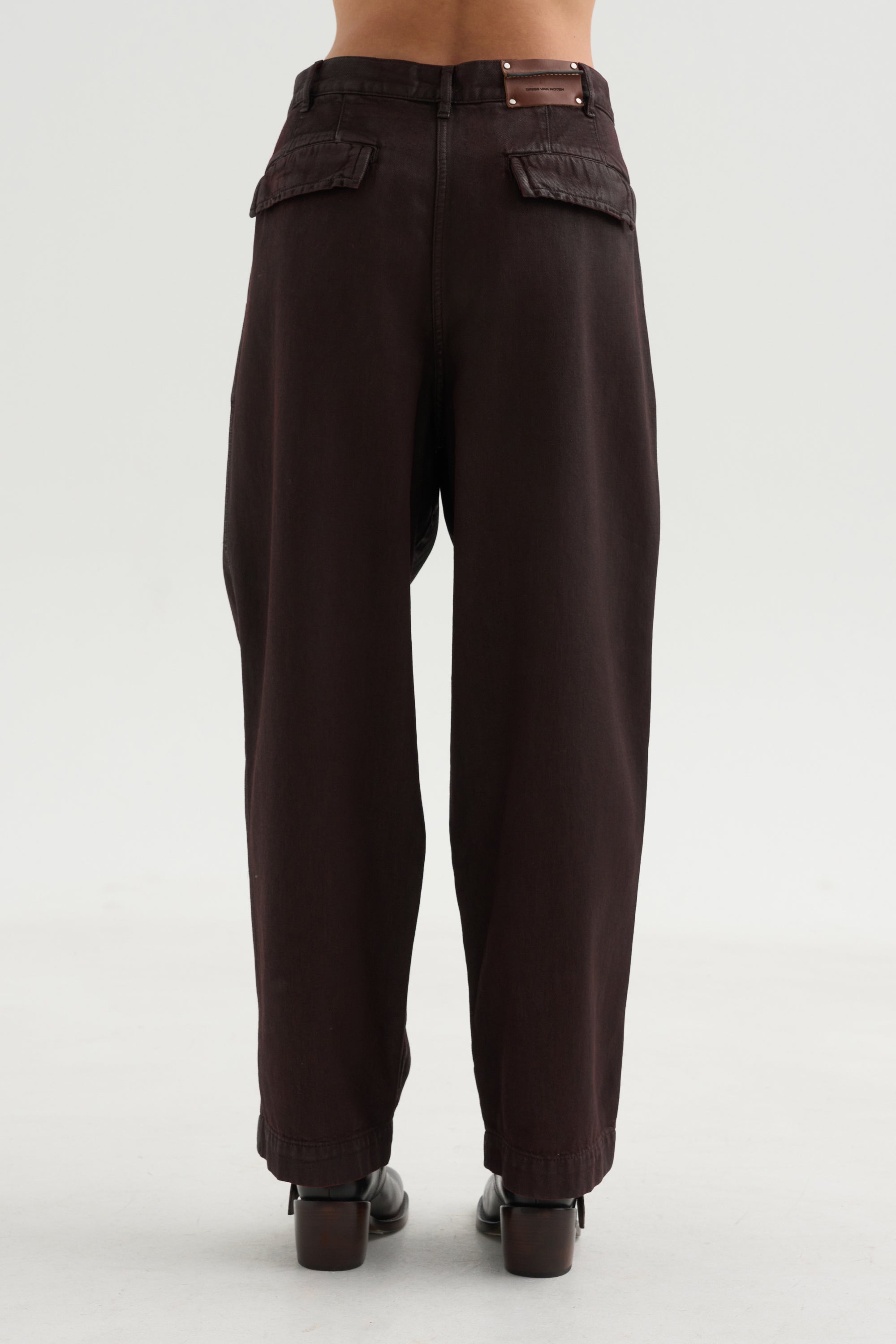 Wide Leg Pants, Burgundy
