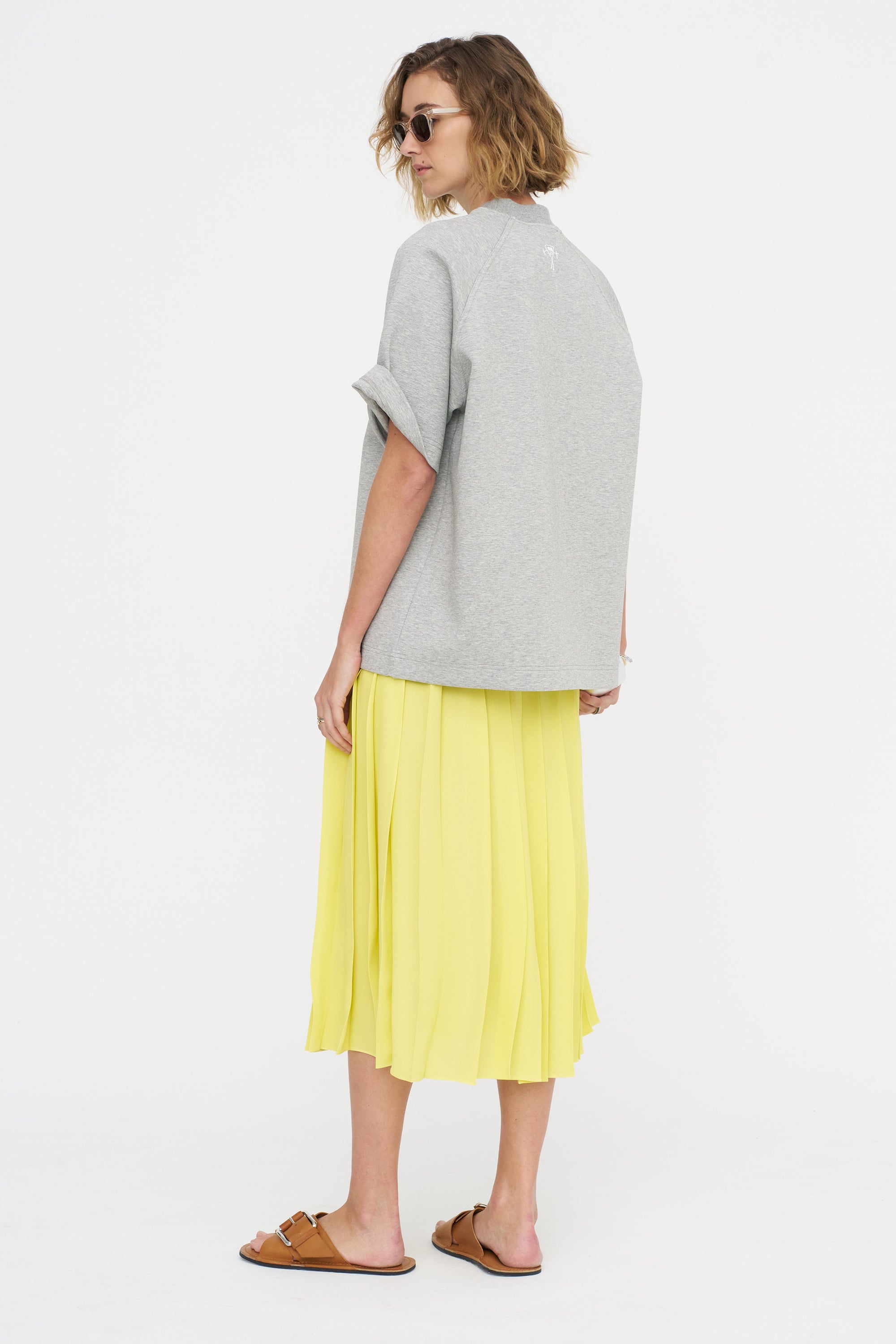 Short Sleeve Sweater, Granite