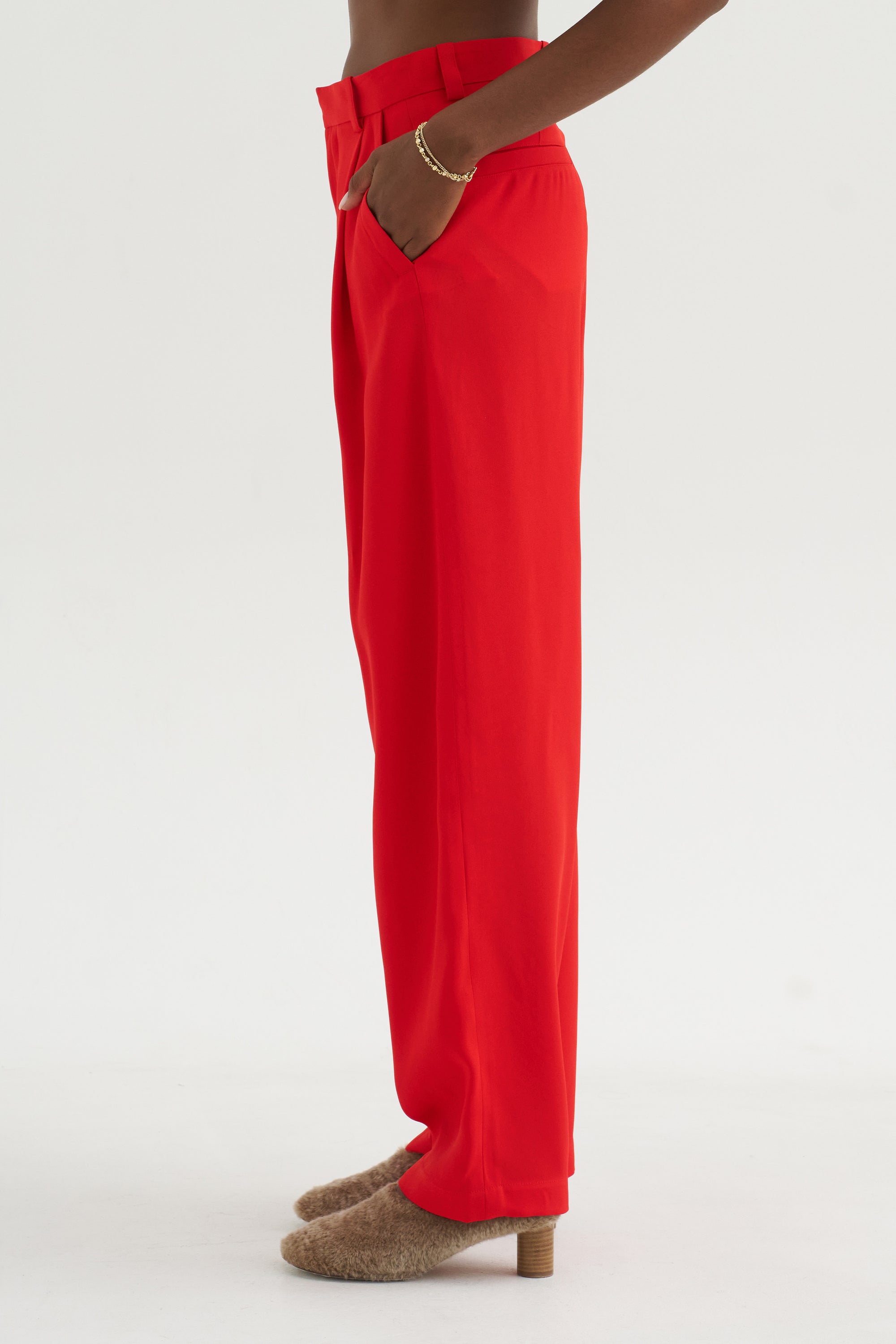 Trouser Pants, Solar Red