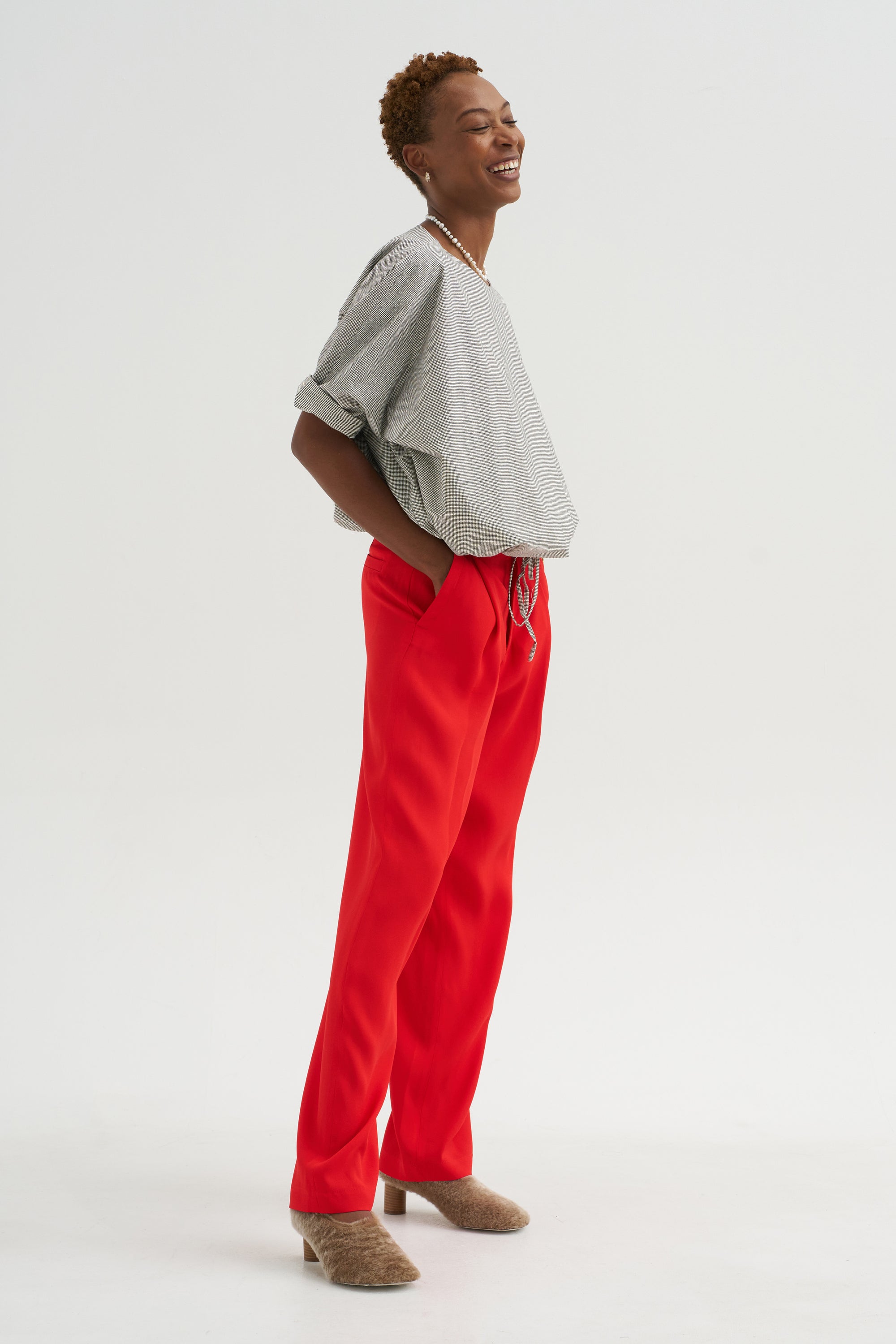 Trouser Pants, Solar Red